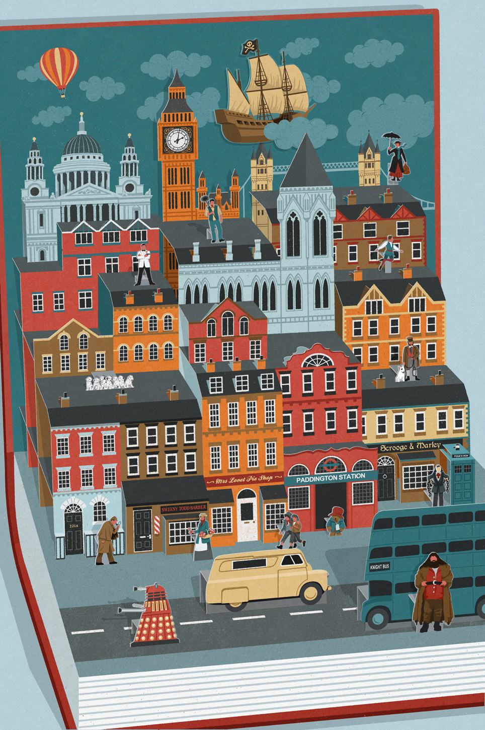 London Poster John Holcroft conceptual illustrator