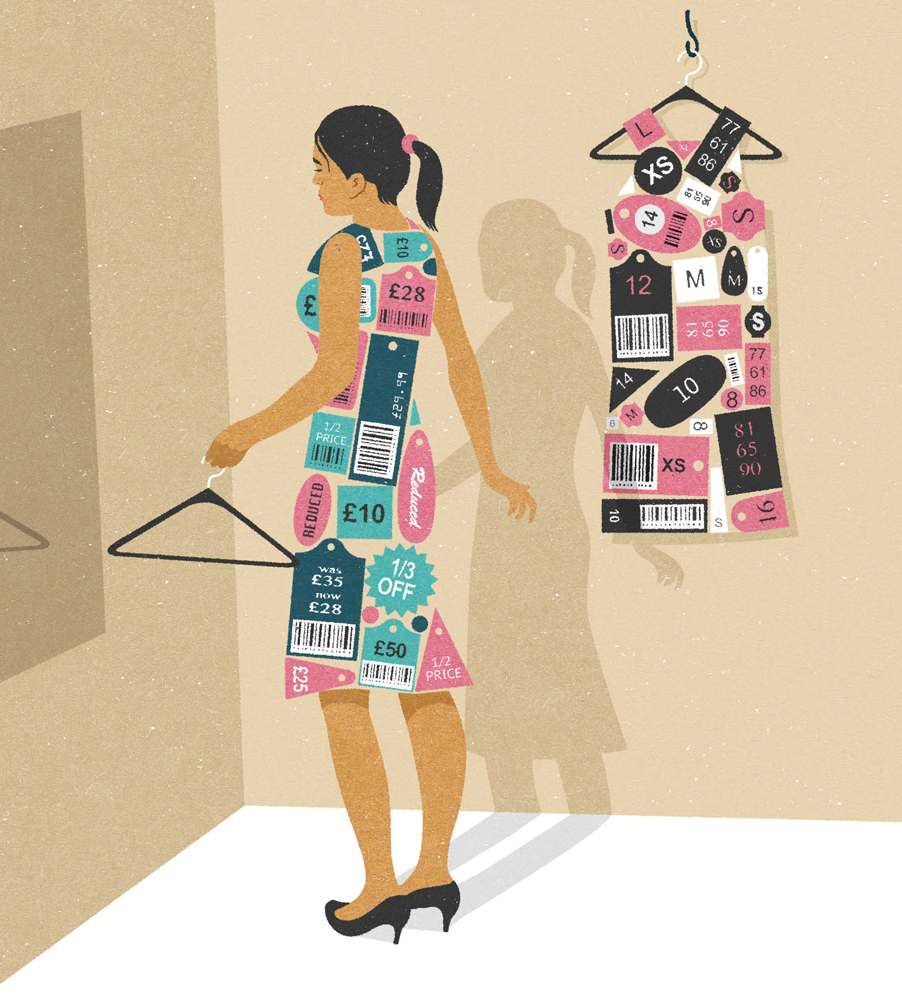 designer labels and women shopping for the perfect dress (johnholcroft.com)
