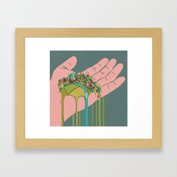 Art print by John Holcroft conceptual illustrator, this can be purchased from society6.com along with many others.